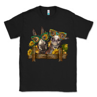 Black 2 donkeys with sunflowers Classic Tee - BarkalooDesign