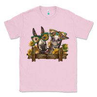 Bubblegum Pink 2 donkeys with sunflowers Classic Tee - BarkalooDesign
