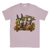 Lilac 2 donkeys with sunflowers Classic Tee - BarkalooDesign