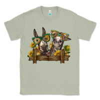 Matcha 2 donkeys with sunflowers Classic Tee - BarkalooDesign