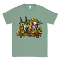Sage 2 donkeys with sunflowers Classic Tee - BarkalooDesign