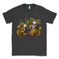 Smoke 2 donkeys with sunflowers Classic Tee - BarkalooDesign