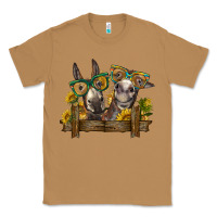 Toasted Coconut 2 donkeys with sunflowers Classic Tee - BarkalooDesign