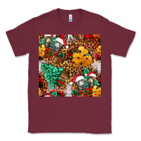 Burgundy christmas donkeys Classic Tee - FaDigitalArtStudio