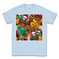 Dusty Blue christmas donkeys Classic Tee - FaDigitalArtStudio