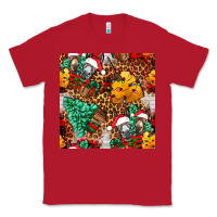 Red christmas donkeys Classic Tee - FaDigitalArtStudio