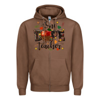 Chestnut one dope teacher Zipper Hoodie - texasbilliewilder