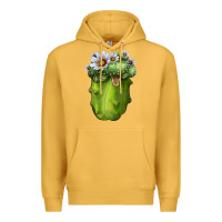 Mustard blossfeldia cacti Premium Hoodie - LillyAllenDesigns