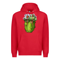 Red blossfeldia cacti Premium Hoodie - LillyAllenDesigns