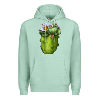 Seafoam blossfeldia cacti Premium Hoodie - LillyAllenDesigns