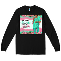 Black she works willingly with her hands afro nurse Long Sleeve Tee - RanaPortraitStore