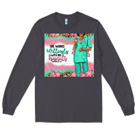 Smoke she works willingly with her hands afro nurse Long Sleeve Tee - RanaPortraitStore