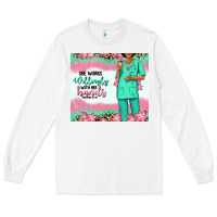White she works willingly with her hands afro nurse Long Sleeve Tee - RanaPortraitStore