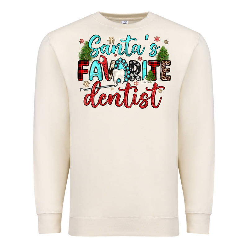 Santas Favorite Dentist Premium Sweatshirt by JahusDesignShop | Teevron