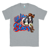 Heather Grey oh my stars cow Classic Tee - Zillion Design Studio