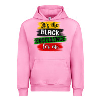Fuchsia Pink it s the black excellence for me Urban Hoodie - MaliasSmallBusiness