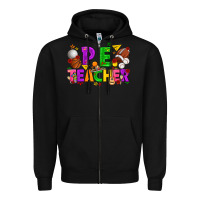 Black p.e. teacher cinco de mayo Zipper Hoodie - texasbilliewilder