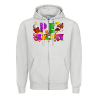 Dove Grey p.e. teacher cinco de mayo Zipper Hoodie - texasbilliewilder