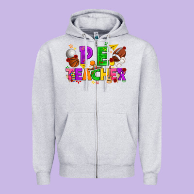 P.e. Teacher Cinco De Mayo Zipper Hoodie Designed By Texasbilliewilder