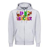 Heather Grey p.e. teacher cinco de mayo Zipper Hoodie - texasbilliewilder