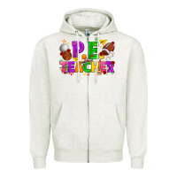 Oatmeal Heather p.e. teacher cinco de mayo Zipper Hoodie - texasbilliewilder