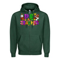 Sports Green p.e. teacher cinco de mayo Zipper Hoodie - texasbilliewilder