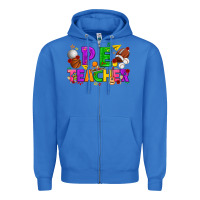 True Royal p.e. teacher cinco de mayo Zipper Hoodie - texasbilliewilder