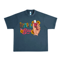 Midnight Navy western sunflowers nail boss Urban Heavy Tee - Artiststas