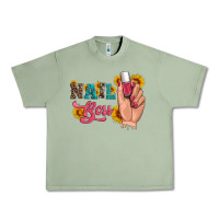 Oil Green western sunflowers nail boss Urban Heavy Tee - Artiststas