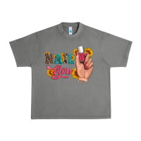 Western Sunflowers Nail Boss Urban Heavy Tee | Teevron