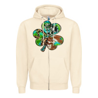Sandshell western shamrock Zipper Hoodie - RanaPortraitStore