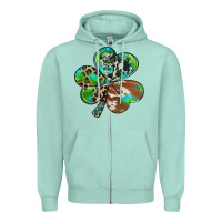 Seafoam western shamrock Zipper Hoodie - RanaPortraitStore