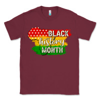 Burgundy black history month Classic Tee - texasbilliewilder