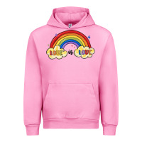 Fuchsia Pink love is love lgbtq Urban Hoodie - MaliasSmallBusiness