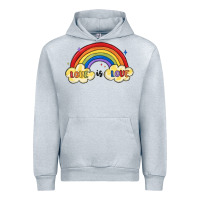 Heather Grey love is love lgbtq Urban Hoodie - MaliasSmallBusiness
