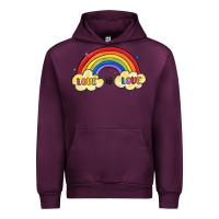 Mauve Wine love is love lgbtq Urban Hoodie - MaliasSmallBusiness