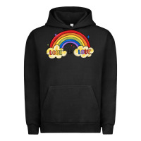 Pigment Black love is love lgbtq Urban Hoodie - MaliasSmallBusiness
