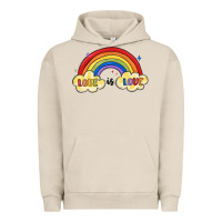 Pigment French Oak love is love lgbtq Urban Hoodie - MaliasSmallBusiness
