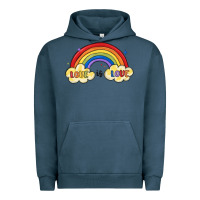 Pigment Midnight Navy love is love lgbtq Urban Hoodie - MaliasSmallBusiness