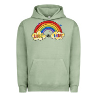 Pigment Oil Green love is love lgbtq Urban Hoodie - MaliasSmallBusiness