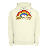 Pigment Pistachio love is love lgbtq Urban Hoodie - MaliasSmallBusiness