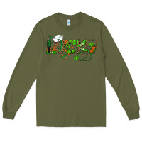 Army Green st patricks day lucky nurse Long Sleeve Tee - RanaPortraitStore