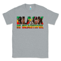 Heather Grey black is beautiful juneteenth Classic Tee - texasbilliewilder