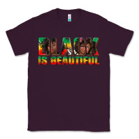 Plum black is beautiful juneteenth Classic Tee - texasbilliewilder