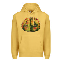 Antique Gold Gymnocalycium Variegated Cactus Premium Hoodie - LillyAllenDesigns