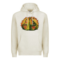 Oatmeal Heather Gymnocalycium Variegated Cactus Premium Hoodie - LillyAllenDesigns