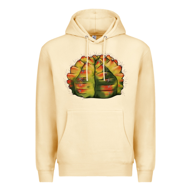 Gymnocalycium Variegated Cactus Premium Hoodie by LillyAllenDesigns | Teevron