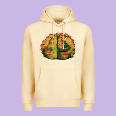 Gymnocalycium Variegated Cactus Premium Hoodie Designed By Lillyallendesigns