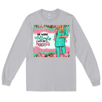 Moon Dust she works willingly with her hands blonde nurse Long Sleeve Tee - RanaPortraitStore