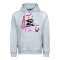 Heather Grey caution i haven't had my coffee yet Urban Hoodie - MaliasSmallBusiness